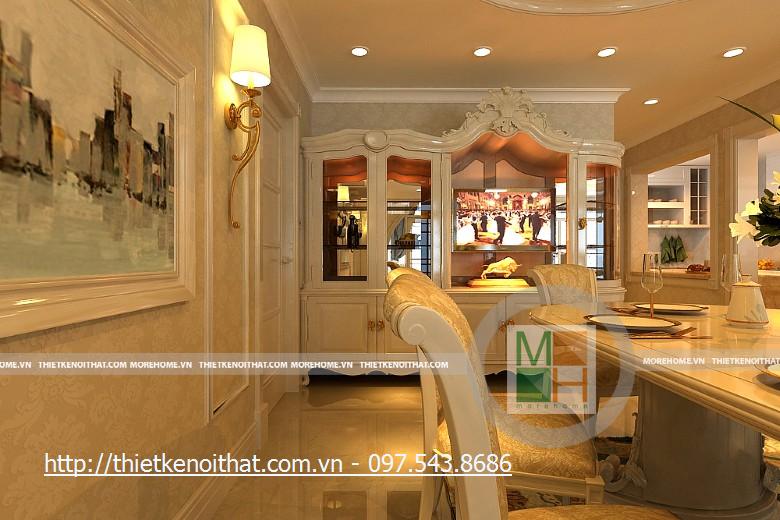 Thiết kế nội thất chung cư tân cổ điển RiverSide Sài Gòn - Nhà Anh Lưu